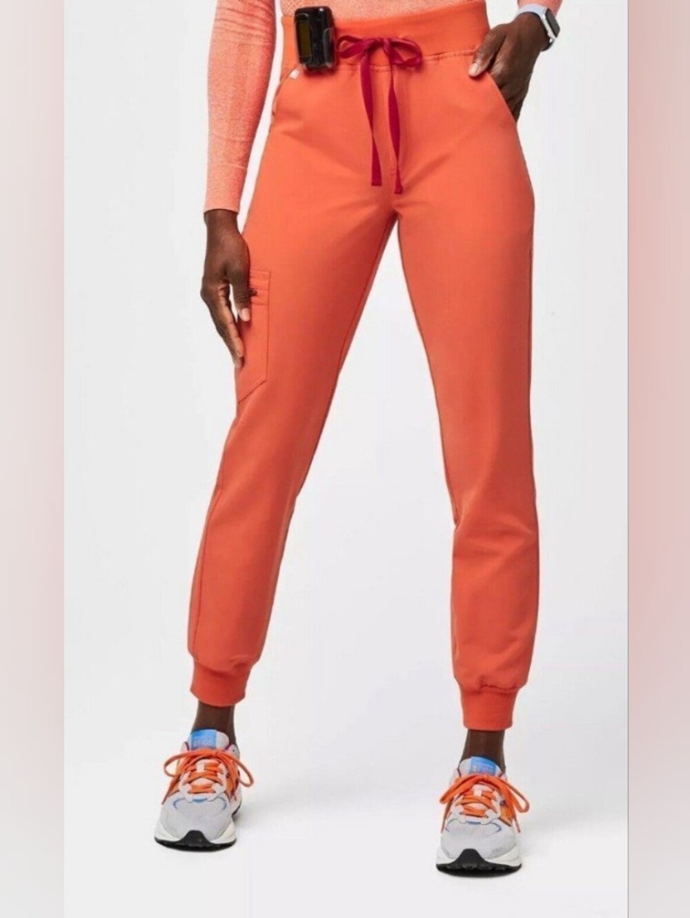 FIGS Sunset Orange Zamora Joggers XSP XS Petite Excellent Condition Rare Ltd